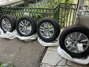 Jante Audi cu Anvelooe 235 65 17 iarna m;s Pirelli scorpion Dot 2024 — miniatura 2