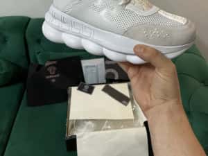 Adidasi Versace Chain Reaction piele naturala Full Box colectie noua — miniatura 7