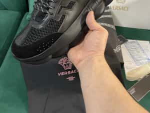 Adidasi Versace Chain Reaction piele naturala Full Box colectie noua — miniatura 8