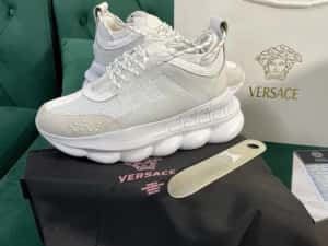 Adidasi Versace Chain Reaction piele naturala Full Box colectie noua — miniatura 9