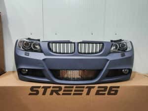 Pachet Bara Fata M BMW E90 E91 NFL (2005-2007) si Faruri Angel Eyes V1