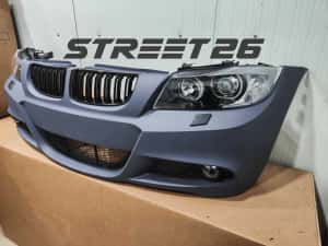 Pachet Bara Fata M BMW E90 E91 NFL (2005-2007) si Faruri Angel Eyes V1 — miniatura 5