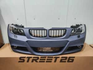 Pachet Bara Fata M BMW E90 E91 NFL (2005-2007) si Faruri Angel Eyes V1 — miniatura 10