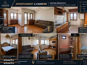Apartament 4 camere , Zona Modern ,Bd. Simion Barnutiu ,Badea Cartan,M