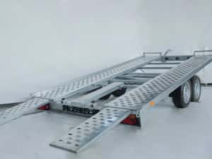 Remorca Auto 750 kg Repo Tandem Platformă Peridoc Trailer Atv Moto — miniatura 7