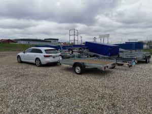 Remorca Auto 750 kg Repo Tandem Platformă Peridoc Trailer Atv Moto — miniatura 9