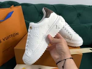 Adidasi Louis Vuitton piele naturala 100% Full Box colectie noua — miniatura 4