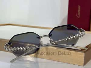 Ochelari de Soare Cartier CT0885S Noi Full Box [Verificare Colet] Silver Photochromic Lens — miniatura 5