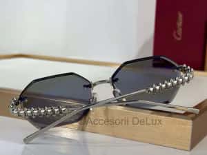 Ochelari de Soare Cartier CT0885S Noi Full Box [Verificare Colet] Silver Photochromic Lens — miniatura 10