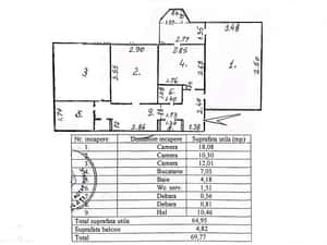 3 camere decomandat, 70 mp, 2 băi – I.C. Frimu (CinCin) — miniatura 1
