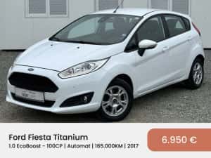 Ford Fiesta 2017 Titanium 1.0 EcoBoost 165.000KM Automat | RATE / TRANSPORT / NUMERE — miniatura 2