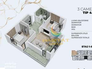 Apartament 3 Camere Metrou Berceni — miniatura 1