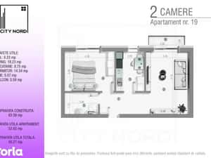 Tva inclus+parcare! Bucatarie inchisa, decomandat, etaj intermediar — miniatura 6