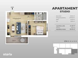 Apartament cu 2 camere de vanzare, bloc nou, Grand Arena, Sector 4 — miniatura 6