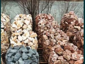 Piatra decorativa gradina rotunjita și colturoasa,bolovani ornamentali — miniatura 4