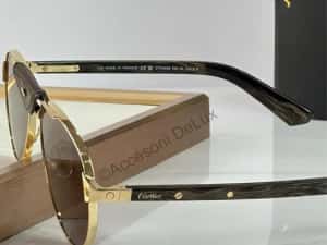 Ochelari de Soare Cartier Aviator [Verificare Colet]Noi Full Box — miniatura 10