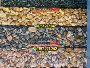 Piatra decorativa pentru gradina – Gri Antracit, Crem, Multicolor, Rosu Caramiziu | Amenajari exterioare — miniatura 2