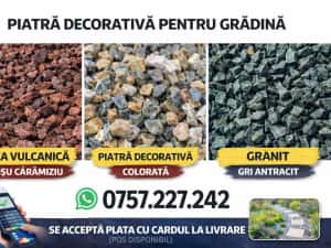 Piatra decorativa pentru gradina – Gri Antracit, Crem, Multicolor, Rosu Caramiziu | Amenajari exterioare — miniatura 9