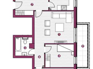 Apartament  3 camere Galata , 80 metri, etaj 3 Cod:154732 — miniatura 3