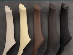 Manere interior fata usa șofer Bmw Seria 5 F10 F11 negru crem oyster — miniatura 4