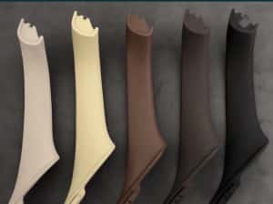 Manere interior fata usa șofer Bmw Seria 5 F10 F11 negru crem oyster — miniatura 8