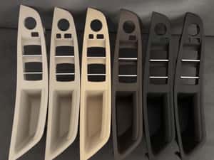 Manere interior fata usa șofer Bmw Seria 5 F10 F11 negru crem oyster — miniatura 9