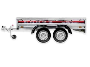 Remorca Noua Basculabila ATV MOTO 260*135cm RAR efectuat Nr Rosu — miniatura 5