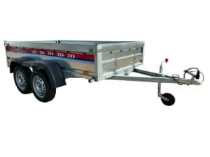 Remorca Noua Basculabila ATV MOTO 260*135cm RAR efectuat Nr Rosu — miniatura 6