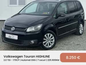 Volkswagen Touran 2012 Highline 2.0 TDI 170CP DSG 7 Locuri | RATE / TRANSPORT / NUMERE