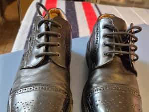 Ocazie ! Pantofi barbatesti de tip Oxford piele naturala, brand K.N.K, marime 46, noi — miniatura 3