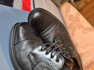 Ocazie ! Pantofi barbatesti de tip Oxford piele naturala, brand K.N.K, marime 46, noi — miniatura 6