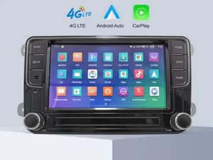 Navigatie Android VW PASSAT B6 B7 CC Golf Tiguan Waze CarPlay Youtube — miniatura 3