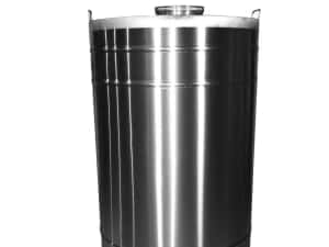 Butoi din INOX 250 L cu capac clamp si garnitura, cadou robinet din INOX NOU Livrare rapida Garantie 24 luni — miniatura 2