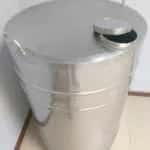Butoi din INOX 250 L cu capac clamp si garnitura, cadou robinet din INOX NOU Livrare rapida Garantie 24 luni — miniatura 4