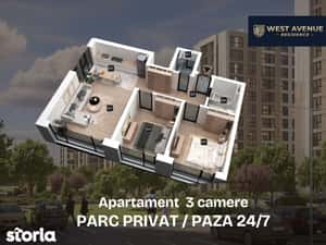 3 camere finisat | aproape de West Gate | direct dezvoltator — miniatura 5