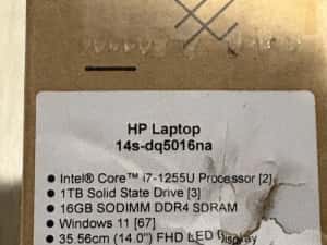 HP 14s-dq5001nq cu procesor Intel® Core™ i7-1255U — miniatura 2