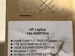 HP 14s-dq5001nq cu procesor Intel® Core™ i7-1255U — miniatura 8