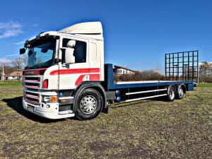 Autoplatforma-Platforma utilaje Scania 2008 — miniatura 2
