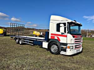 Autoplatforma-Platforma utilaje Scania 2008 — miniatura 8