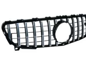 Grila Mercedes A-Class W176 Facelift (09.2015-2018) A45 Negru Crom — miniatura 6