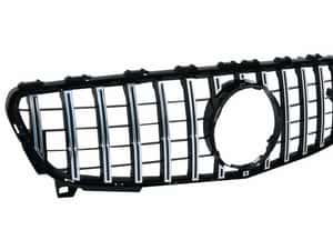 Grila Mercedes A-Class W176 Facelift (09.2015-2018) A45 Negru Crom — miniatura 10