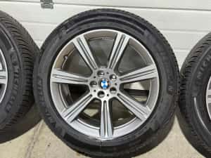 jante bmw x5 g5, x6 g6, originale, 20 inch, anvelope iarna michelin, senzori presiune originali — miniatura 3