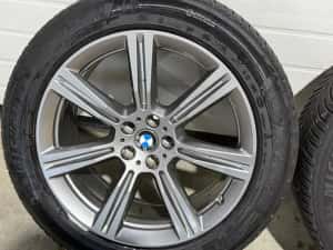 jante bmw x5 g5, x6 g6, originale, 20 inch, anvelope iarna michelin, senzori presiune originali — miniatura 5