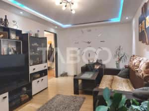 Apartament 55 mpu mobilat utilat 3 camere 2 balcoane pivnita Cisnadie — miniatura 4