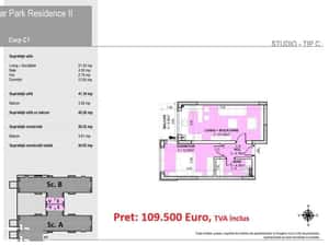 Apartament TIP STUDIO 2 CAMERE — miniatura 3