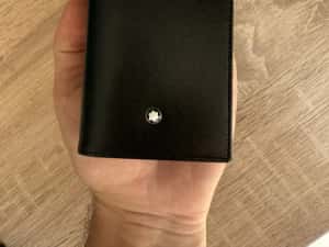 Vând Port carduri/permis/CI ORIGINAL Montblanc Meisterstuck negru — miniatura 8