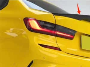 leron portbagaj BMW Seria 3 G20 G28 2019+ – Model M4 – Negru Lucios