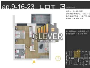 Studio 2 camere, Promo Parcare, Finisaje Incluse - zona Pallady — miniatura 3