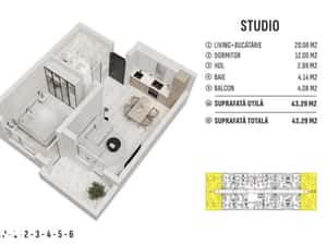 Garsoniere, studiouri, apartamente moderne si confortabile — miniatura 6