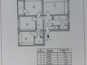Apartament 4 camere, balcon, Rahova — miniatura 3